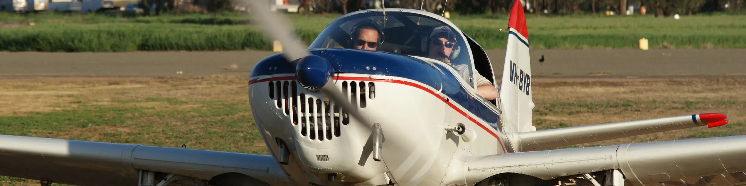 Pilots preparing aircraft